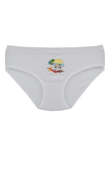 Tutku 822 Kız Çocuk Baskılı Bato Külot - Resim 2