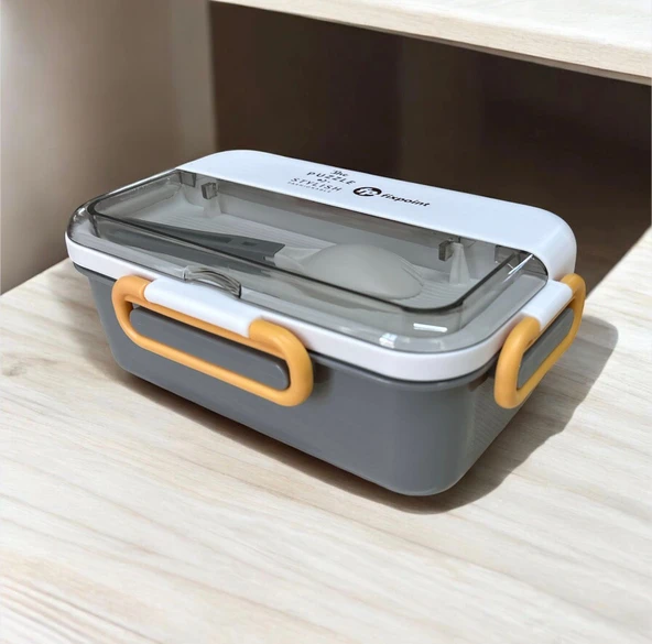 Fixpoint Paslanmaz Çelik Yemek Saklama ve Taşıma Kabı Gri Rengi 1100 ml P-1840