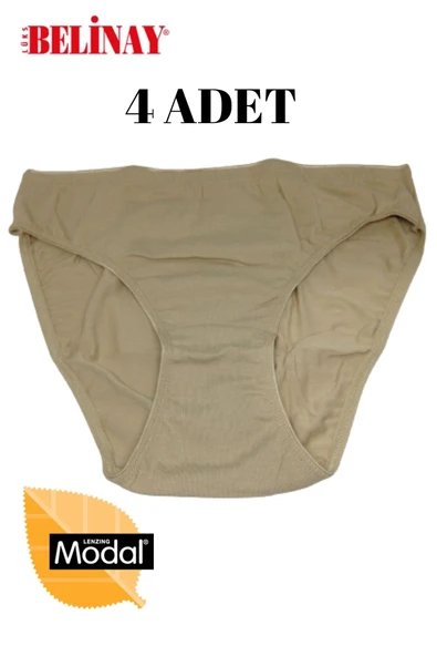 Belinay 4 Lü Paket Modal Bayan Slip Külot 068 - 6