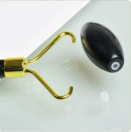 Roller Doğal Taş Siyah Oniks Yüz Masaj Aleti Roller Masaj Taşı Jade Roller - 8