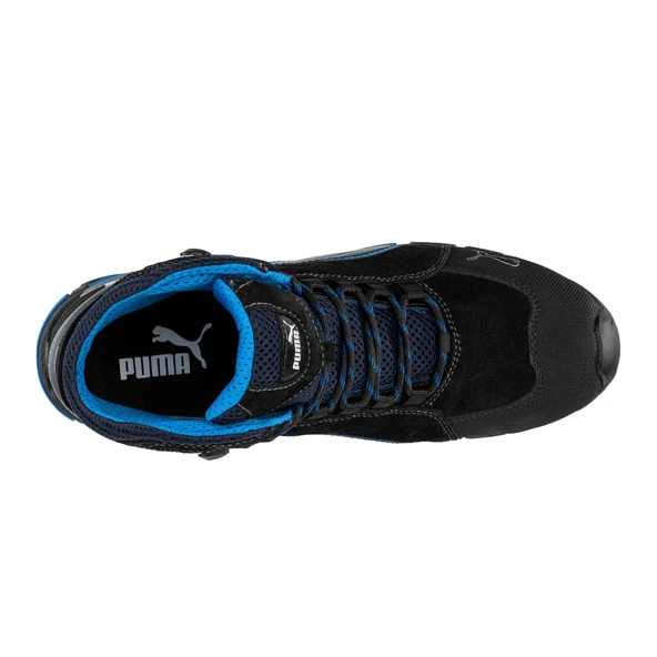 Safety Rio Mid Mavi Siyah Alüminyum Burunlu Kaydırmaz İş Ayakkabısı S3 SRC 46 Numara - Resim 4