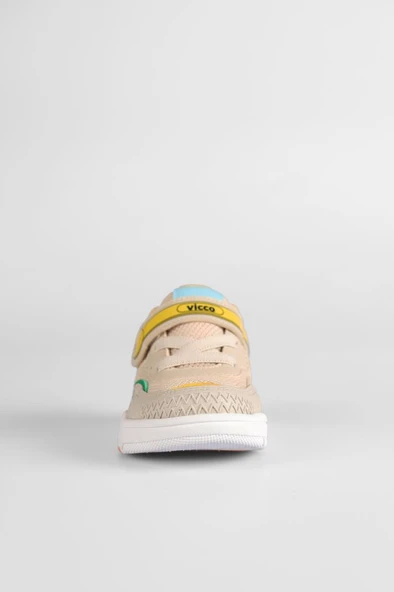 Vicco Repair 346.B25K.219 Anatomik Taban Çocuk Sneaker Ayakkabı Bej 20-25 - Resim 4