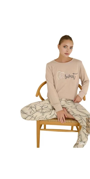 Seamlife Kadın Kışlık Termal Uzun Kollu Pijama Takımı - 8