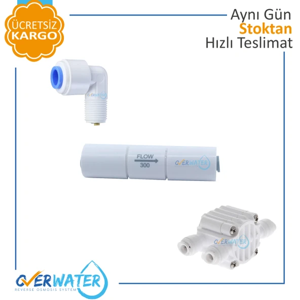 OverWater Su Arıtma Cihazı Dört ( 4 ) Yollu Vana - Atık Kısıcı - Check Valf ürün görseli