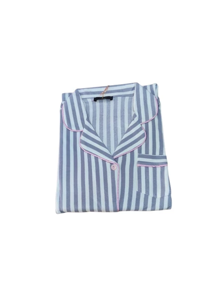 Çağrı Kadın Kışlık Süet Uzun Kollu Önü Düğmeli Pijama Takımı - 2