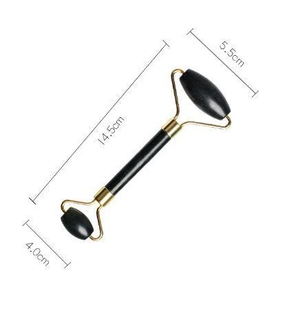 Roller Doğal Taş Siyah Oniks Yüz Masaj Aleti Roller Masaj Taşı Jade Roller - 6