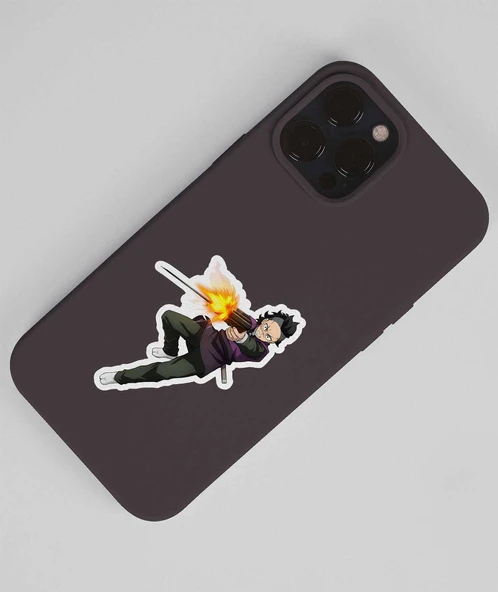 Kimetsu no yaiba-parlak kağıt-Demon Slayer-Genya -Sanemi Shinazugawa 2 Li Set Anime Sticker Çıkartma - 4