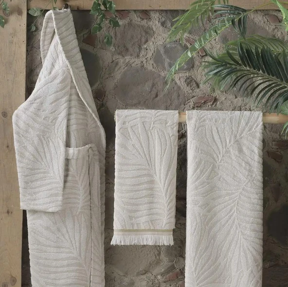 Sarev Palmyra Havlu Bej 80X160 - Resim 3