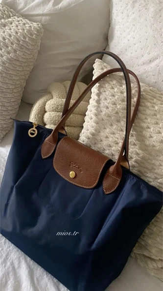 Lacivert Longchamp Çanta