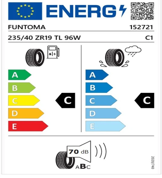 Funtoma 235/40 ZR19 TL 96W REINF. ROADFUN SPORT Oto Yaz Lastiği (Üretim Tarihi:2025) - Resim 2