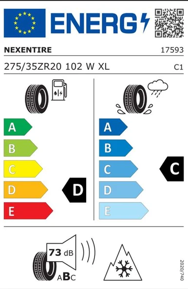 NEXEN 275/35R20 102W XL WINGUARD SPORT 2 2025 KIŞ LASTİĞİ - Resim 2