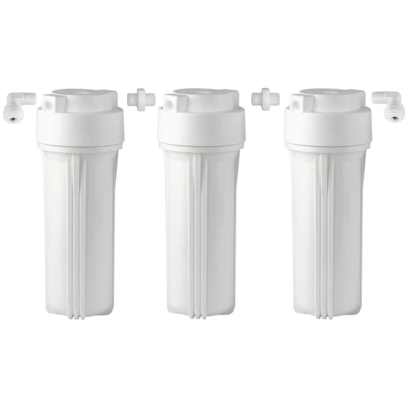 OverWater 10’’ ( inç ) 3 ’lü Housing Seti - Filtre Kabı - Filtre Yuvası ürün görseli