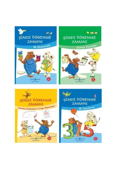 Şimdi Öğrenme Zamanı / Ilk Matematik - Yazmayı Kolaylaştırıcı Çizgi Alıştırmaları - 4 Kitap Set - 1