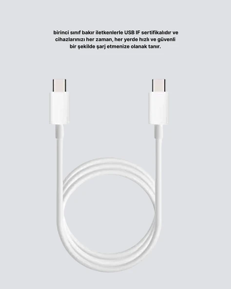 Yüksek Hızlı 30W 5.0A Type-C Kablo Şarj - Resim 3