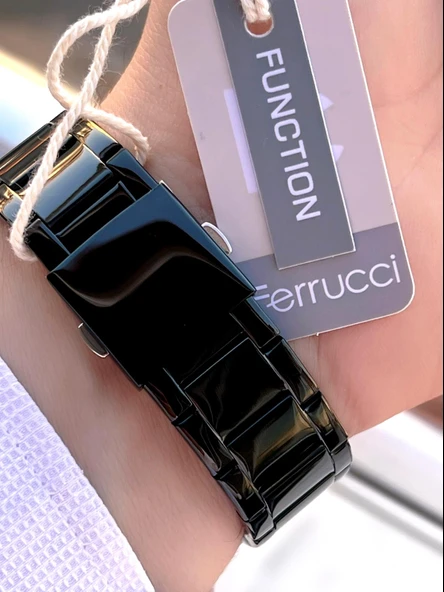 Ferrucci Çelik Kordon İç Fonksiyonları Aktif 2 Yıl Garantili Erkek Kol Saati+Bileklik F.FGG233.04 - Resim 4