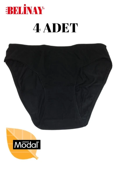 Belinay 4 Lü Paket Modal Bayan Slip Külot 068 - 3
