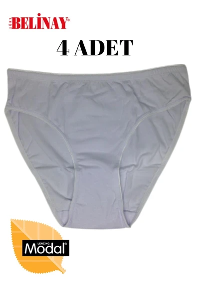 Belinay 4 Lü Paket Modal Bayan Slip Külot 068 - 4