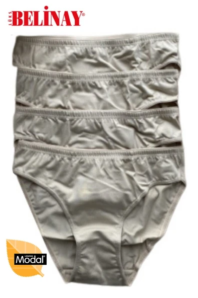 Belinay 4 Lü Paket Modal Bayan Slip Külot 068 - 5