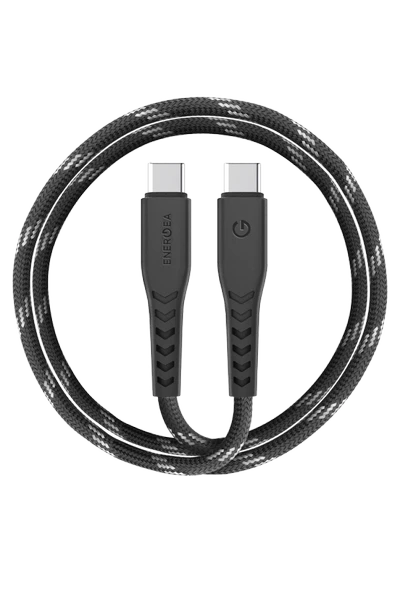 NyloFlex 1.5M 100W Type-C to Type-C PD Hızlı Şarj Kablo - Siyah ürün görseli 1