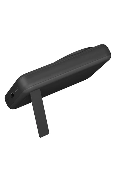 MagPac Mini 10.000 mAh 20W Type-C Kablosuz Şarj Stant Özellikli Magsafe Powerbank - Siyah - Resim 2