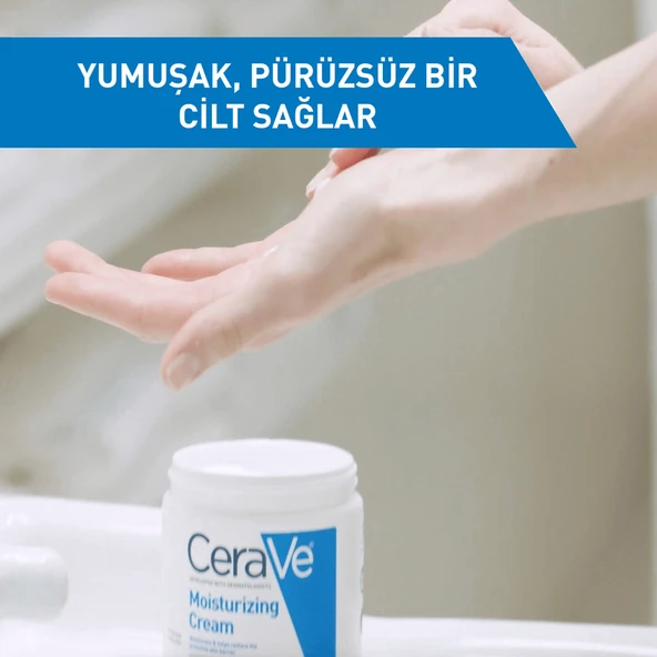CeraVe Nemlendirici Yüz Ve Vücut Kremi-Kuru Ciltler İçin Seramid Ve Hyalüronik Asit İçerikli 340gr - 3
