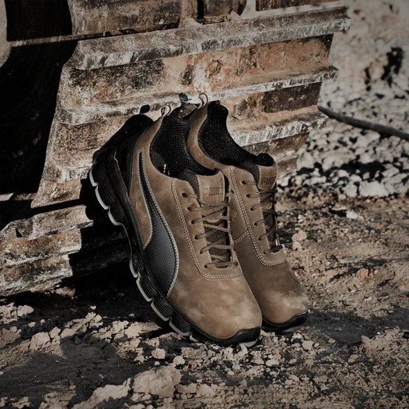 Safety Condor Low Kahverengi Çelik Burunlu Nubuk Deri İş Ayakkabısı S3 SRC ESD 47 Numara - Resim 2