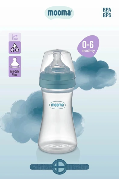 Biberon Anti Kolik Biberon 250 ml Kapaklı Biberon 0 - 6 Ay (Yavaş Akış) ürün görseli