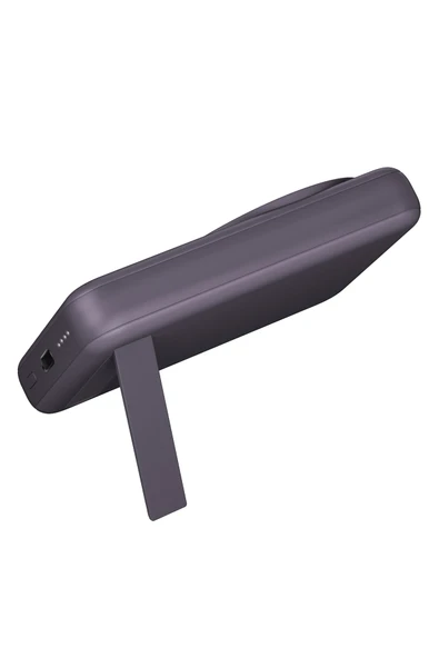 MagPac Mini 10.000 mAh 20W Type-C 15W Kablosuz Şarj - Stant Özellikli Magsafe Powerbank - Derin Mor - 2