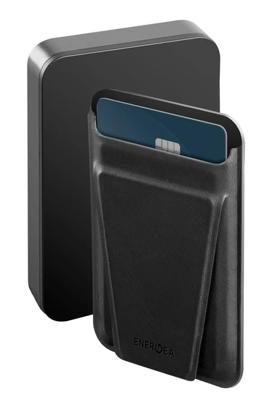 MagWallet Card 10.000 mAh 20W Type-C ve 15W Kablosuz Şarj ve Stantlı Magsafe Kartlıklı Hızlı Şarj Magsafe Powerbank