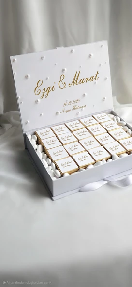 Kişiye Özel Premium Çikolata ( Söz Çikolatası, İsteme Çikolatası, Mevlüt Çikolatası) - 2