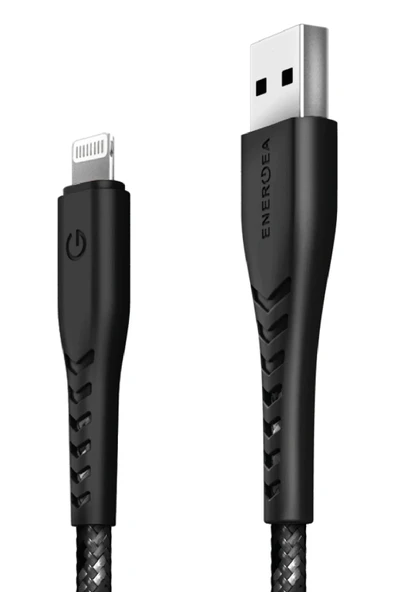 C89 NyloFlex 1.5M 3A USB to Lightning Hızlı Şarj Kablo - Siyah - Resim 2