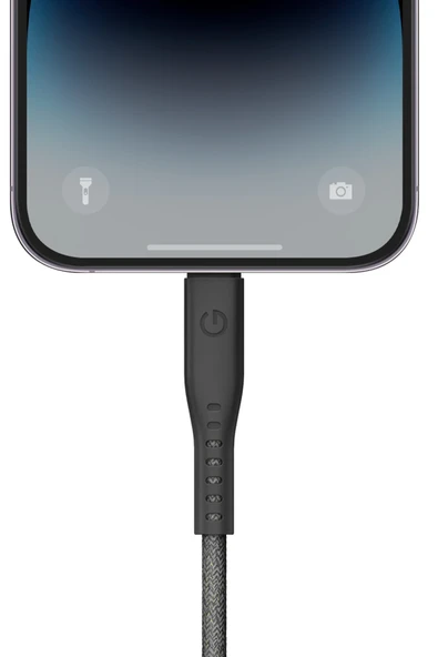 Flow 1.5M 60W Type-C to Lightning PD Hızlı Şarj Kablo - Siyah - Resim 4