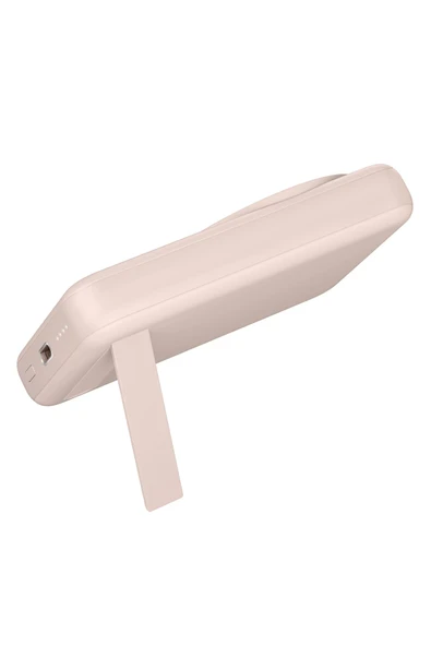 MagPac Mini 10.000 mAh 20W Type-C 15W Kablosuz Şarj - Stant Özellikli Magsafe Powerbank - Pembe - Resim 2
