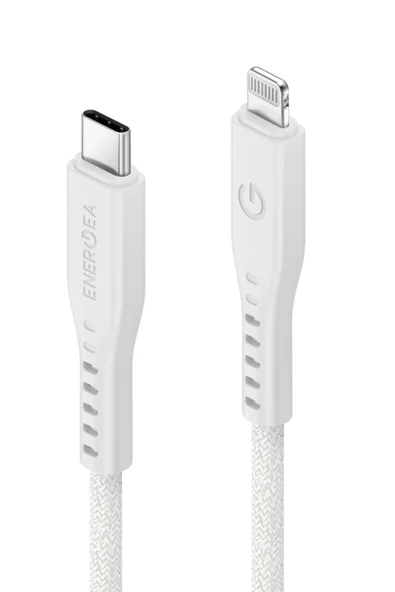 Flow 1.5M 60W Type-C to Lightning PD Hızlı Şarj Kablo - Beyaz - Resim 2