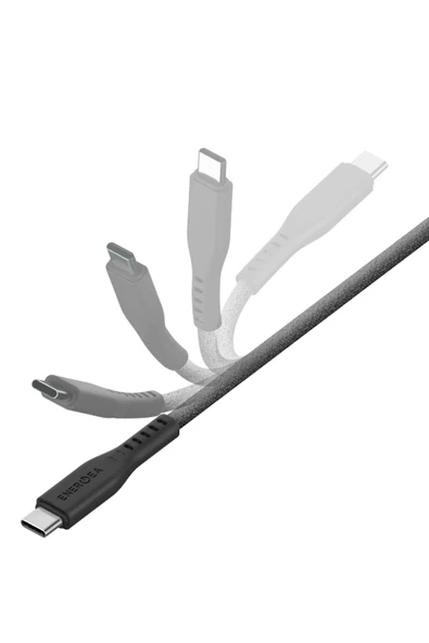 Flow 1.5M 240W Type-C to Type-C PD Hızlı Şarj Kablo - Siyah - Resim 3