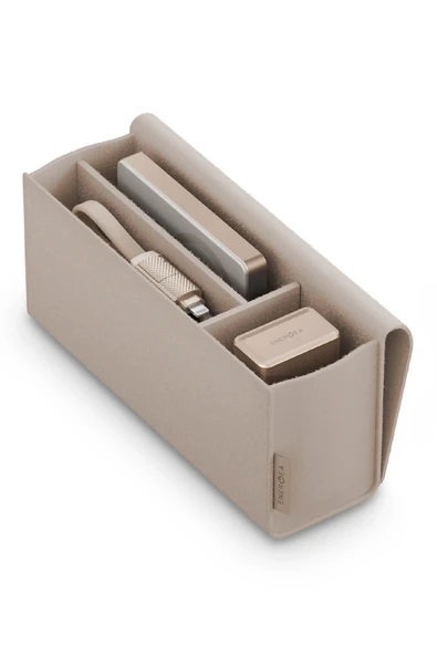 X Bazic 25W Adaptör AluPac 10.000 mAh Powerbank ve AluCable 60W USB to Lightning Kablolu Set Travel Çanta - Gold - 2