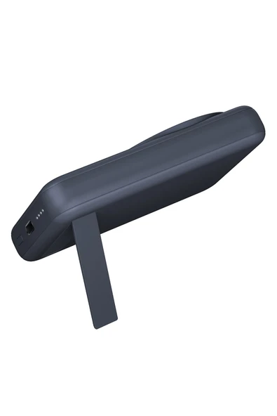 MagPac Mini 10.000 mAh 20W Type-C 15W Kablosuz Şarj - Stant Özellikli Magsafe Powerbank - Lacivert - Resim 2