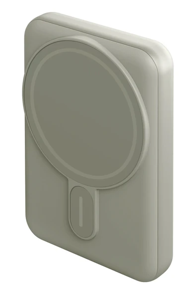 MagPac Mini 10.000 mAh 20W Type-C 15W Kablosuz Şarj - Stant Özellikli Magsafe Powerbank - Yeşil ürün görseli 1