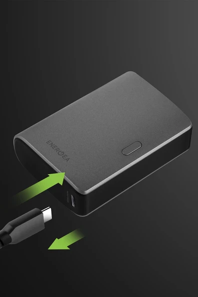 ComPac 35 10.000 mAh Dijital Göstergeli 35W Type-C 22.5W USB Çıkışlı PD Hızlı Şarj Powerbank - Koyu Gri - 3