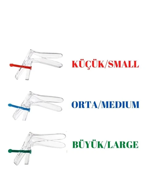Vaginal Speculum S/M/L - Vajinal Spekülüm 3lü Paket EVV-ELEXVS0103A ürün görseli