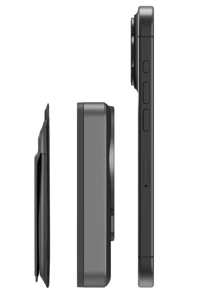 MagWallet Card 10.000 mAh 20W Type-C ve 15W Kablosuz Şarj ve Stantlı Magsafe Kartlıklı Hızlı Şarj Magsafe Powerbank - Resim 5