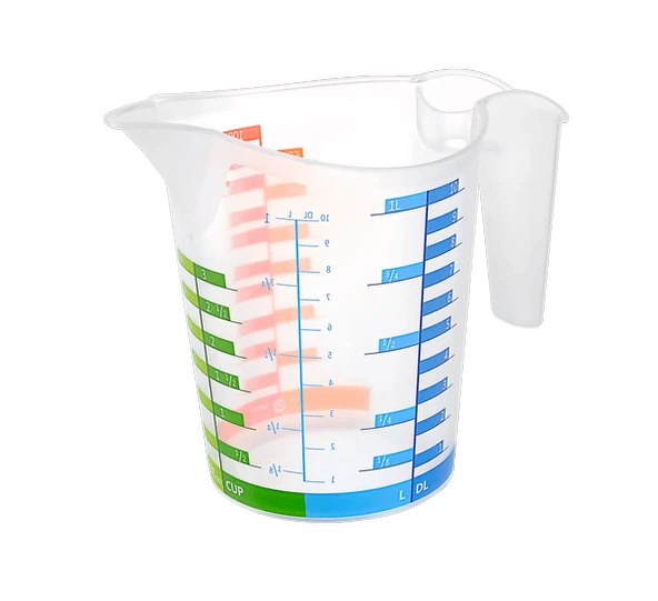 Ölçü Kabı Dereceli Renkli 1000 ML + 300 ML Set EVV-1385413854AP9059S - Resim 2