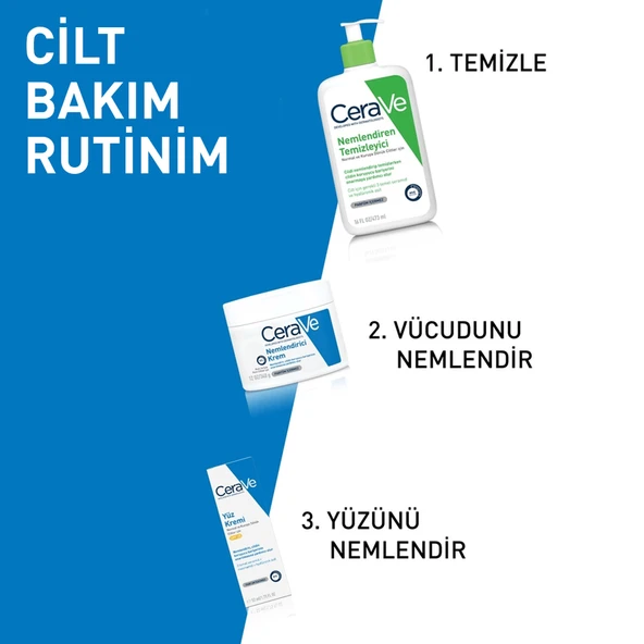 CeraVe Nemlendirici Yüz Ve Vücut Kremi-Kuru Ciltler İçin Seramid Ve Hyalüronik Asit İçerikli 340gr - 7