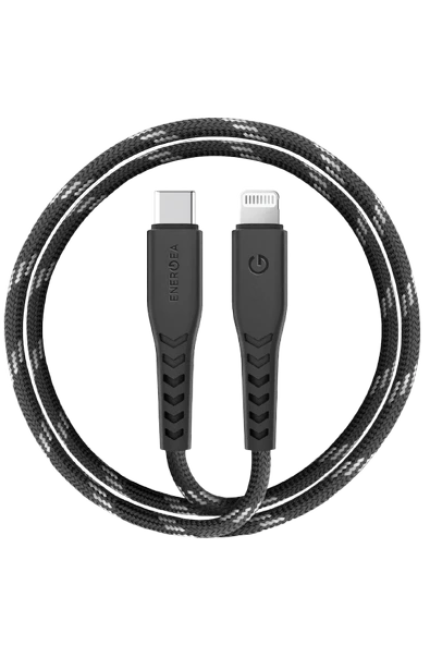 C94 NyloFlex 3M 100W Type-C to Lightning PD Hızlı Şarj Kablo - Siyah ürün görseli 1