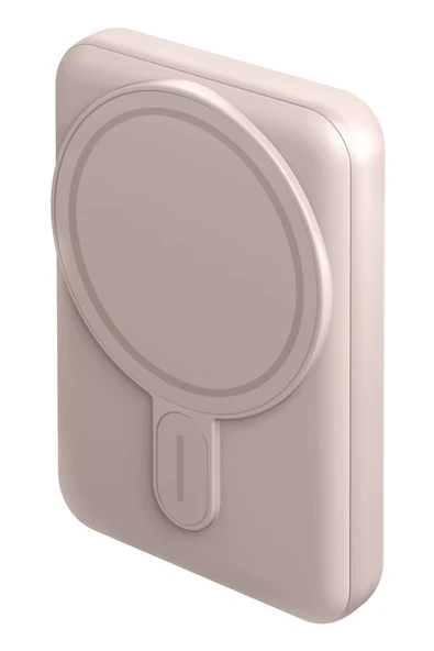 MagPac Mini 10.000 mAh 20W Type-C 15W Kablosuz Şarj - Stant Özellikli Magsafe Powerbank - Pembe ürün görseli 1