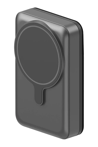 MagWallet Card 10.000 mAh 20W Type-C ve 15W Kablosuz Şarj ve Stantlı Magsafe Kartlıklı Hızlı Şarj Magsafe Powerbank - Resim 2