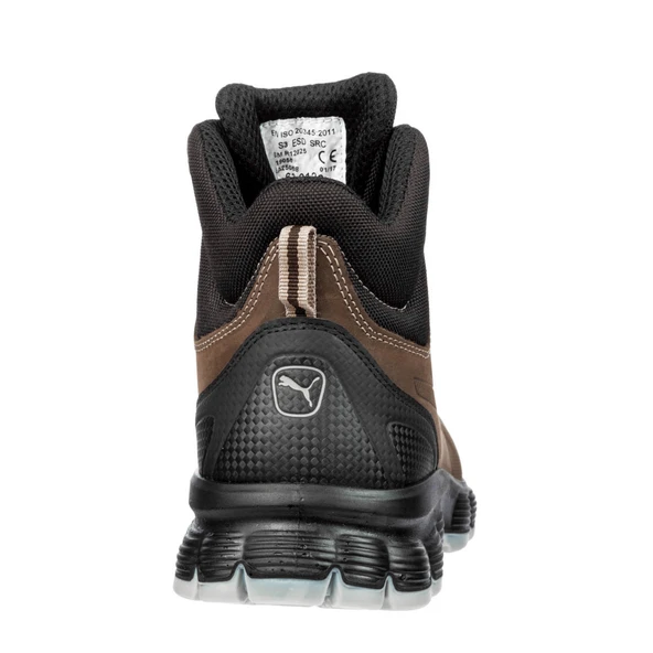 Safety Condor Mid Kahverengi Çelik Burunlu Nubuk Deri İş Ayakkabısı S3 SRC ESD 44 Numara - Resim 4