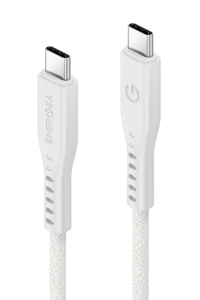 Flow 1.5M 240W Type-C to Type-C PD Hızlı Şarj Kablo - Beyaz - Resim 2