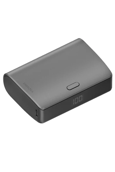 ComPac 35 10.000 mAh Dijital Göstergeli 35W Type-C 22.5W USB Çıkışlı PD Hızlı Şarj Powerbank - Koyu Gri - 2