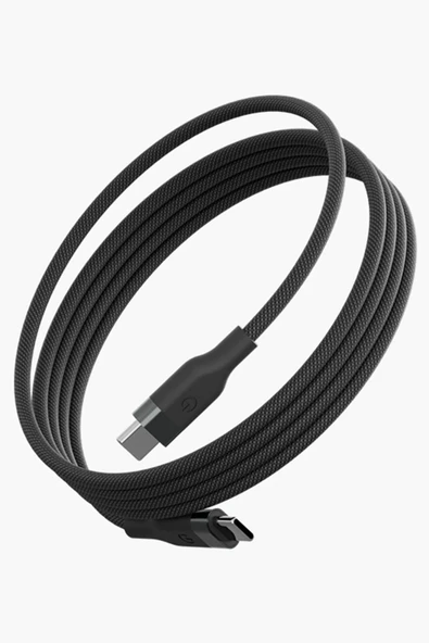 Helix 1.5M 100W Manyetik Katlanma Özellikli Type-C to Type-C PD Hızlı Şarj Kablo - Siyah ürün görseli